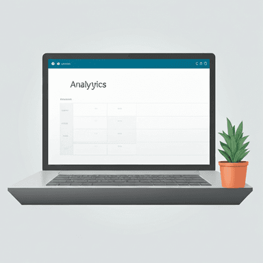 Abstract data analytics dashboard visualization