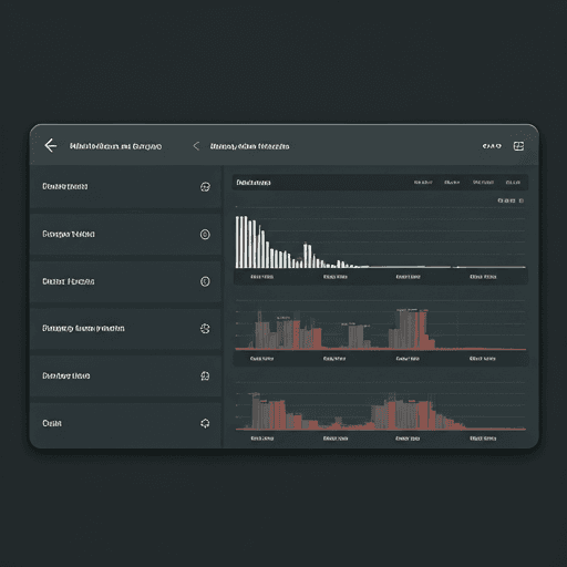 Dashboard analytics interface showing property performance