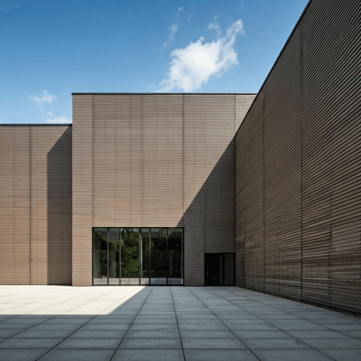 Modern high-end glass building facade reflecting sky